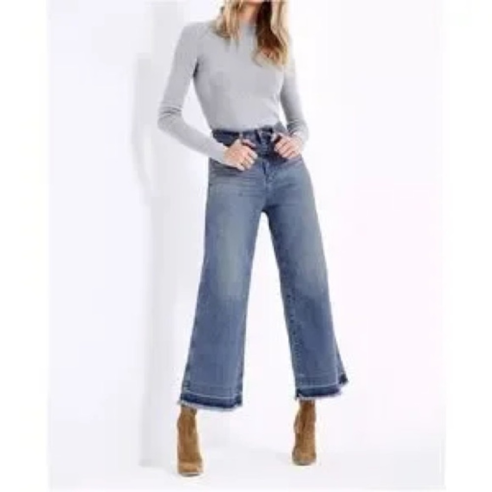 AG Adriano Goldschmied THE YVETTE high-rise wide leg ankle 24 NEW